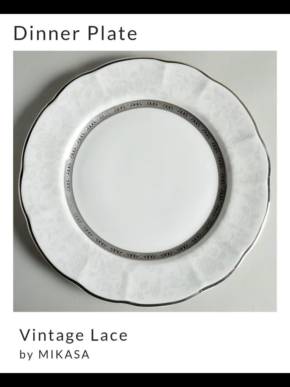 Mikasa Vintage Lace 5pc Place Setting (8 Available) - Picture 7 of 11